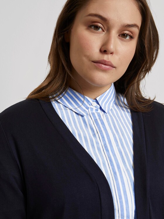 Lockerer Shirt-Cardigan - Frauen - Sky Captain Blue Lockerer Shirt-Cardigan - Frauen - Sky Captain Blue - 10 - My True Me