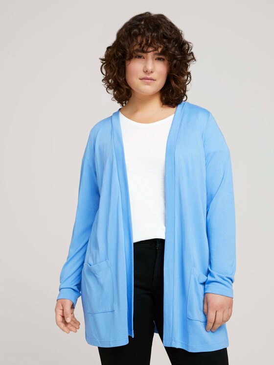 Lockerer Shirt-Cardigan - Frauen - sea blue Lockerer Shirt-Cardigan - Frauen - sea blue - 1 - My True Me