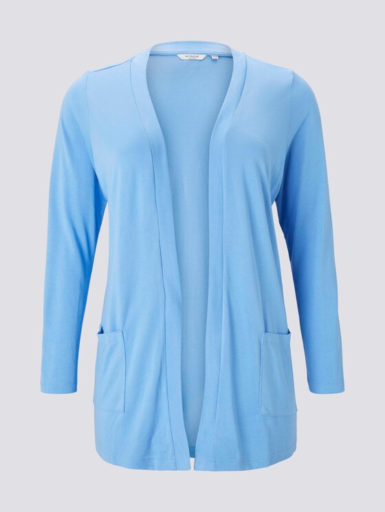 Lockerer Shirt-Cardigan - Frauen - sea blue Lockerer Shirt-Cardigan - Frauen - sea blue - 7 - My True Me