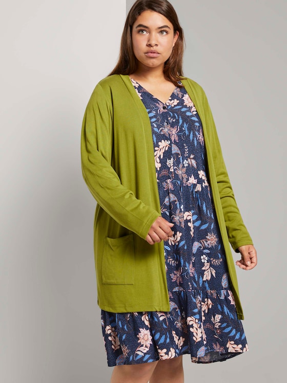 Lockerer Shirt-Cardigan - Frauen - wood green Lockerer Shirt-Cardigan - Frauen - wood green - 5 - My True Me