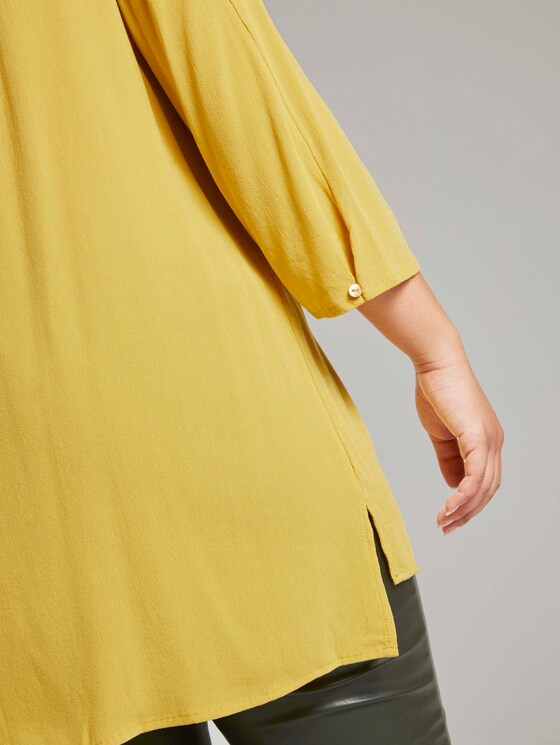 Bluse mit Faltendetails - Frauen - california sand yellow Bluse mit Faltendetails - Frauen - california sand yellow - 10 - My True Me