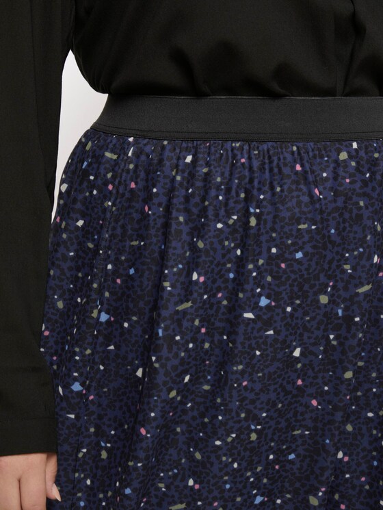 Curvy - Gemusterter Mesh-Rock - Frauen - navy based terrazzo Curvy - Gemusterter Mesh-Rock - Frauen - navy based terrazzo - 10 - My True Me