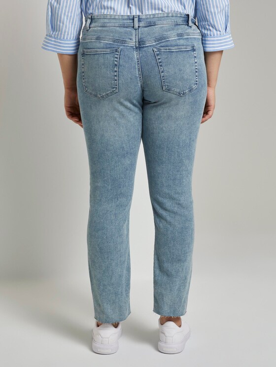 Skinny Fit Jeans mit Destroys - Frauen - light stone wash denim Skinny Fit Jeans mit Destroys - Frauen - light stone wash denim - 2 - My True Me