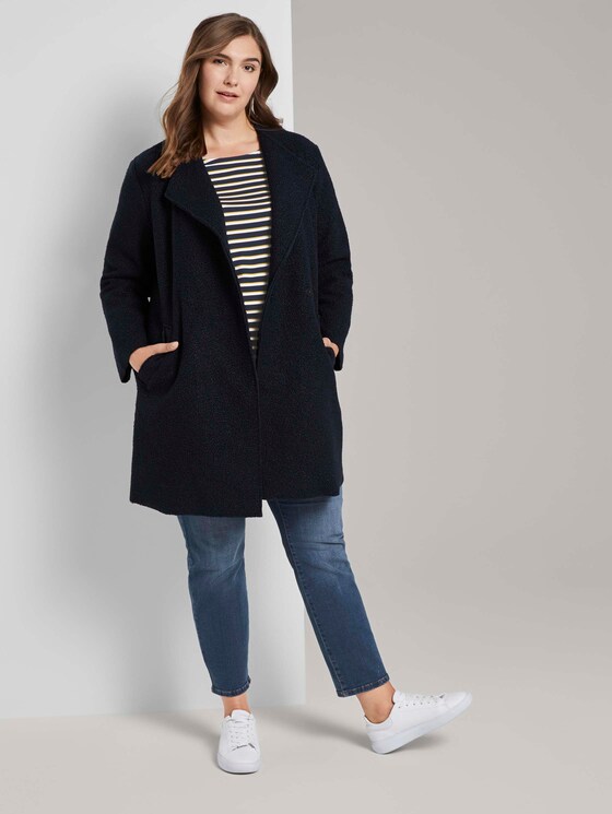 Gestreiftes Langarmshirt - Frauen - navy yellow white stripe Gestreiftes Langarmshirt - Frauen - navy yellow white stripe - 3 - My True Me