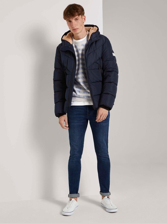 Gemustertes Sweatshirt - Männer - grey streaky stripe Gemustertes Sweatshirt - Männer - grey streaky stripe - 3 - TOM TAILOR Denim
