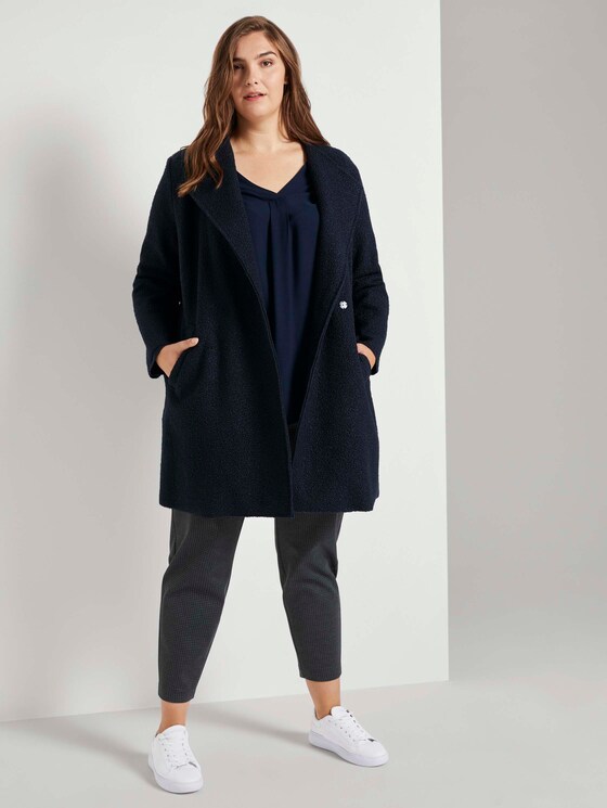 Langarmshirt mit Faltendetail - Frauen - Sky Captain Blue Langarmshirt mit Faltendetail - Frauen - Sky Captain Blue - 3 - My True Me