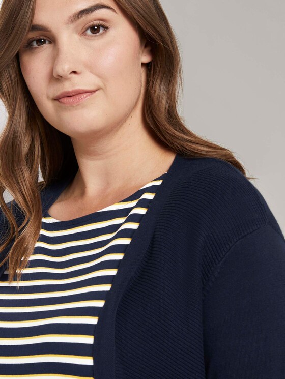 Strukturierter Cardigan - Frauen - Sky Captain Blue Strukturierter Cardigan - Frauen - Sky Captain Blue - 9 - My True Me