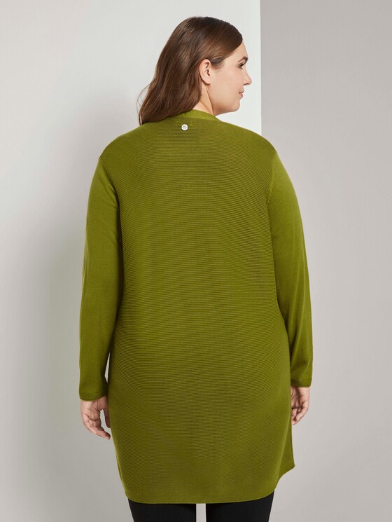 Strukturierter Cardigan - Frauen - wood green Strukturierter Cardigan - Frauen - wood green - 2 - My True Me