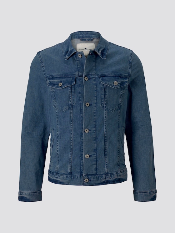 Trucker Jeansjacke im Used-Look - Männer - light stone wash denim Trucker Jeansjacke im Used-Look - Männer - light stone wash denim - 7 - TOM TAILOR