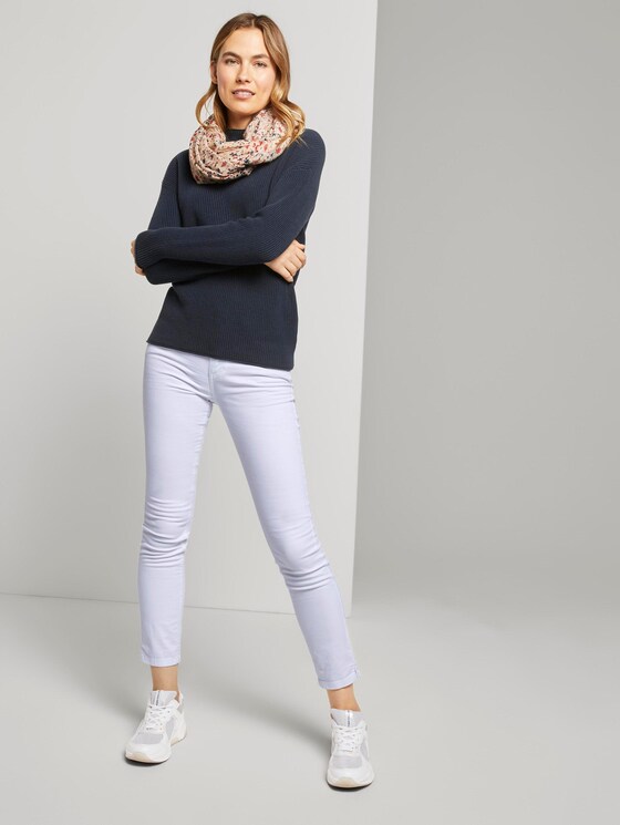 Pullover mit Stehkragen in Ripp-Optik - Frauen - Sky Captain Blue Pullover mit Stehkragen in Ripp-Optik - Frauen - Sky Captain Blue - 3 - TOM TAILOR
