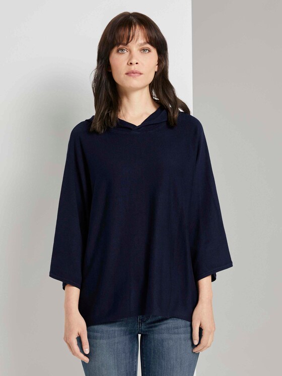 Loose hoodie - Women - Sky Captain Blue Loose hoodie - Women - Sky Captain Blue - 1 - TOM TAILOR