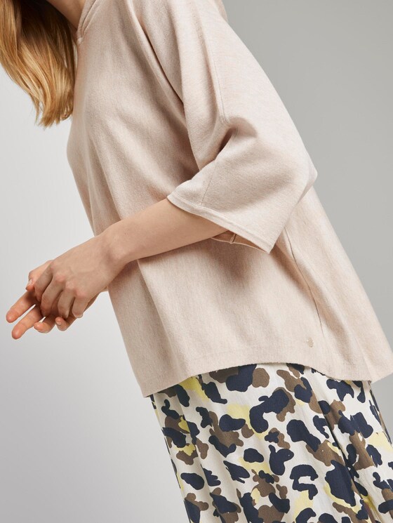Lockerer Kapuzenpullover - Frauen - desert sand melange Lockerer Kapuzenpullover - Frauen - desert sand melange - 10 - TOM TAILOR
