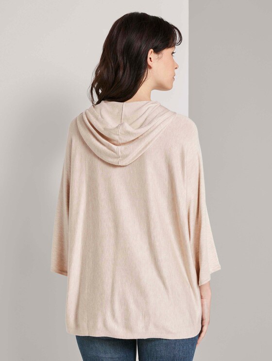 Lockerer Kapuzenpullover - Frauen - desert sand melange Lockerer Kapuzenpullover - Frauen - desert sand melange - 2 - TOM TAILOR