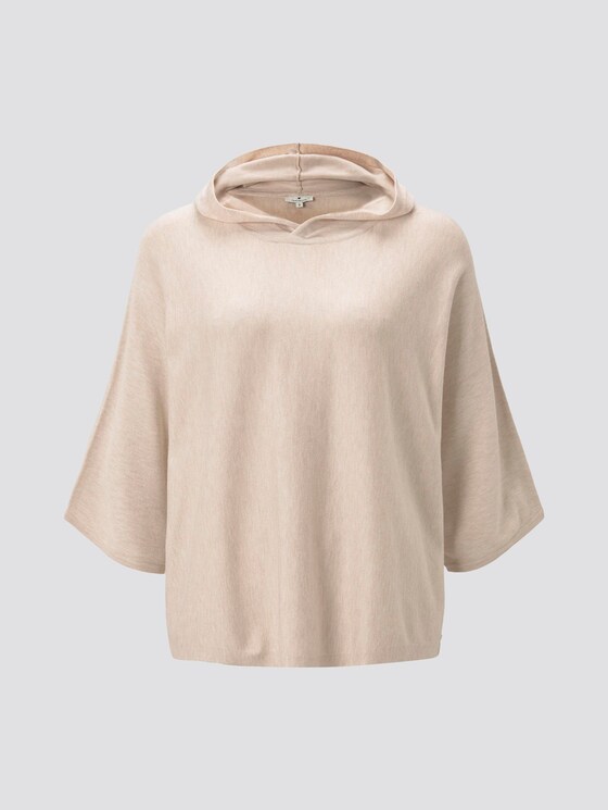 Lockerer Kapuzenpullover - Frauen - desert sand melange Lockerer Kapuzenpullover - Frauen - desert sand melange - 7 - TOM TAILOR