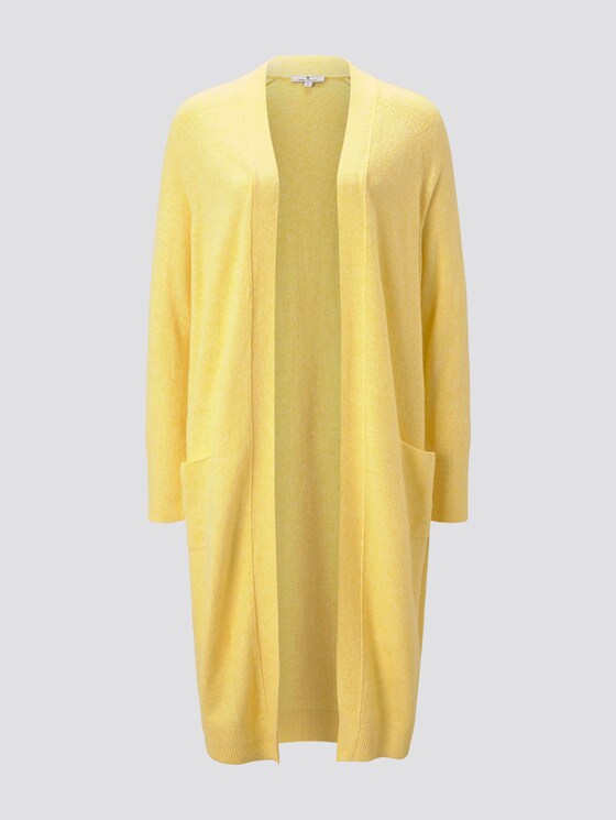 Langer Cardigan in Mélange-Optik - Frauen - honey popcorn melange Langer Cardigan in Mélange-Optik - Frauen - honey popcorn melange - 7 - TOM TAILOR