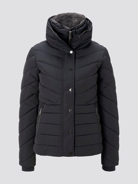 Puffer-Steppjacke mit Fellkragen - Frauen - Sky Captain Blue Puffer-Steppjacke mit Fellkragen - Frauen - Sky Captain Blue - 7 - TOM TAILOR