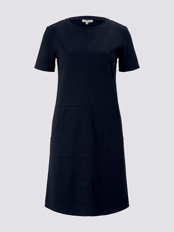 Kurzarm-Kleid mit Taschen - Frauen - Sky Captain Blue Kurzarm-Kleid mit Taschen - Frauen - Sky Captain Blue - 7 - TOM TAILOR