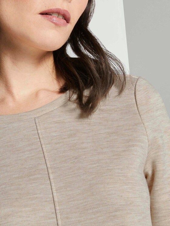 Kurzarm-Kleid mit Taschen - Frauen - desert sand melange Kurzarm-Kleid mit Taschen - Frauen - desert sand melange - 9 - TOM TAILOR