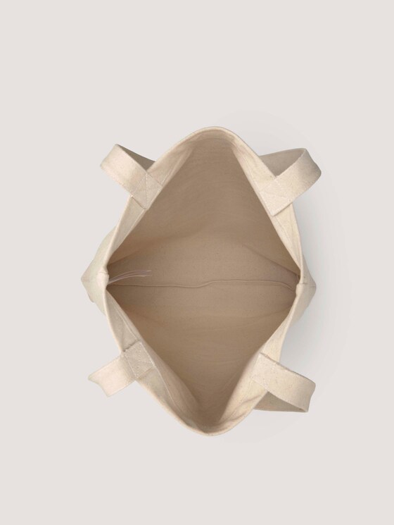 Duurzame katoenen draagtas met biologisch katoen - Vrouwen - soft creme beige Duurzame katoenen draagtas met biologisch katoen - Vrouwen - soft creme beige - 16 - TOM TAILOR Denim