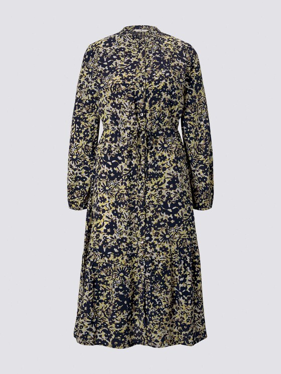 Printed dress with ruffles - Women - yellow flower design Printed dress with ruffles - Women - yellow flower design - 7 - TOM TAILOR