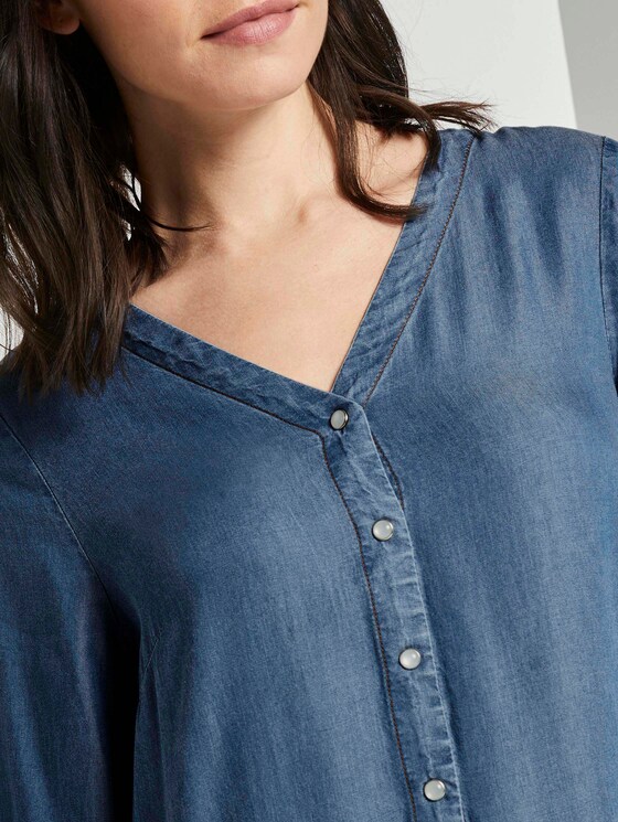 Tencel-Jeanskleid mit Volants - Frauen - light stone wash denim Tencel-Jeanskleid mit Volants - Frauen - light stone wash denim - 10 - TOM TAILOR