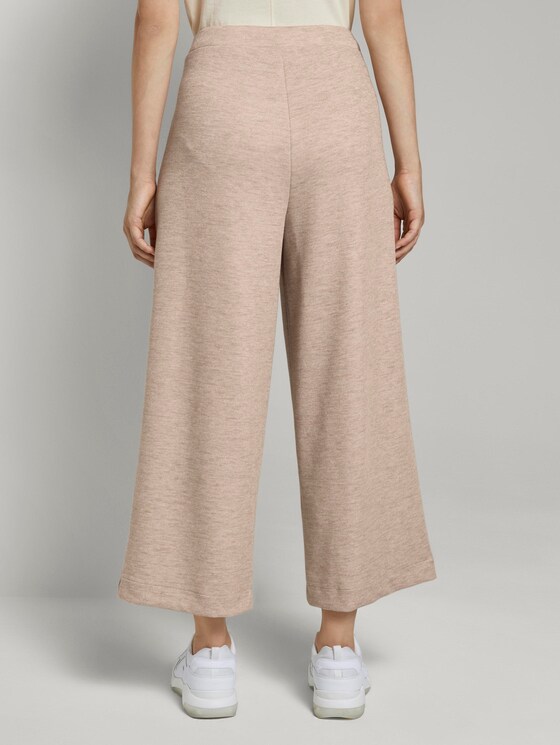 Weiche Culotte-Hose aus Strick - Frauen - cozy beige melange Weiche Culotte-Hose aus Strick - Frauen - cozy beige melange - 2 - TOM TAILOR Denim