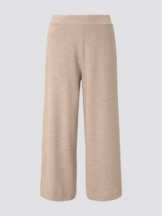 Weiche Culotte-Hose aus Strick - Frauen - cozy beige melange Weiche Culotte-Hose aus Strick - Frauen - cozy beige melange - 7 - TOM TAILOR Denim