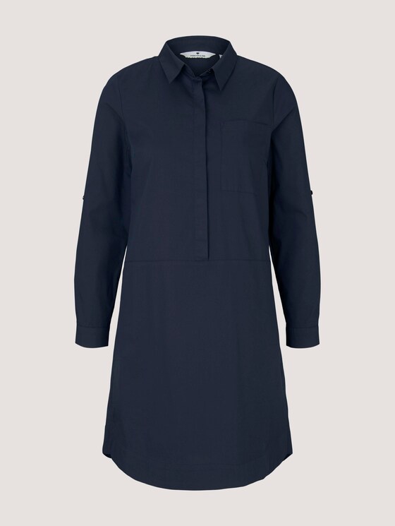 Blusenkleid mit Faltendetails - Frauen - Sky Captain Blue Blusenkleid mit Faltendetails - Frauen - Sky Captain Blue - 7 - TOM TAILOR