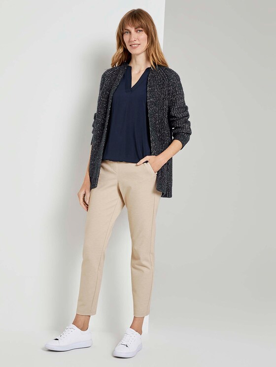 Henley-Bluse mit elastischem Bund - Frauen - Sky Captain Blue Henley-Bluse mit elastischem Bund - Frauen - Sky Captain Blue - 3 - TOM TAILOR