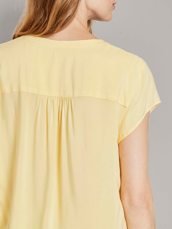 Henley-Bluse mit elastischem Bund - Frauen - light honey popcorn Henley-Bluse mit elastischem Bund - Frauen - light honey popcorn - 10 - TOM TAILOR