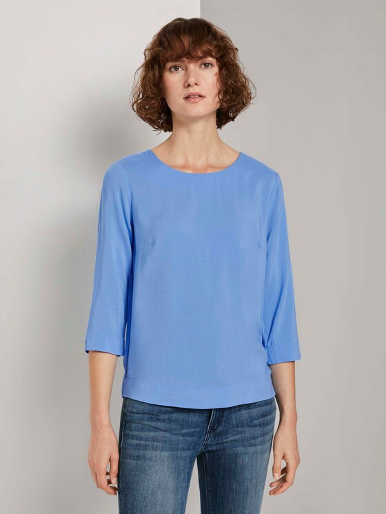 Bluse mit 3/4-Arm - Frauen - sea blue Bluse mit 3/4-Arm - Frauen - sea blue - 1 - TOM TAILOR