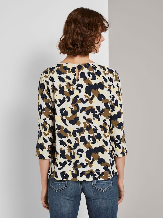 Bluse mit 3/4-Arm - Frauen - khaki yellow camouflage design Bluse mit 3/4-Arm - Frauen - khaki yellow camouflage design - 2 - TOM TAILOR