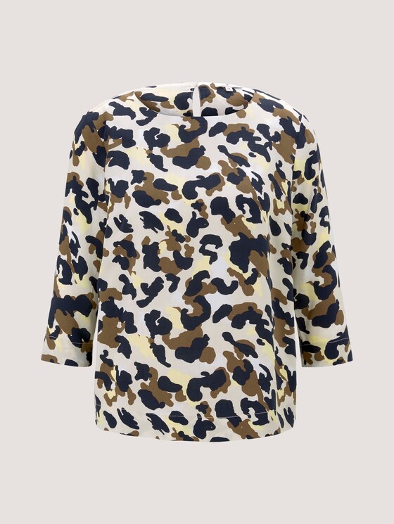 Bluse mit 3/4-Arm - Frauen - khaki yellow camouflage design Bluse mit 3/4-Arm - Frauen - khaki yellow camouflage design - 7 - TOM TAILOR