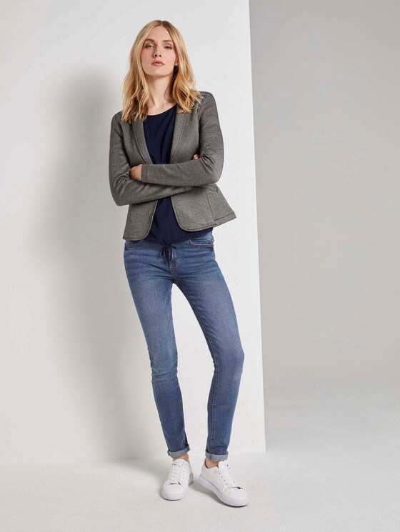 Bluse mit Tunnelzug und Tape-Detail - Frauen - Sky Captain Blue Bluse mit Tunnelzug und Tape-Detail - Frauen - Sky Captain Blue - 3 - TOM TAILOR