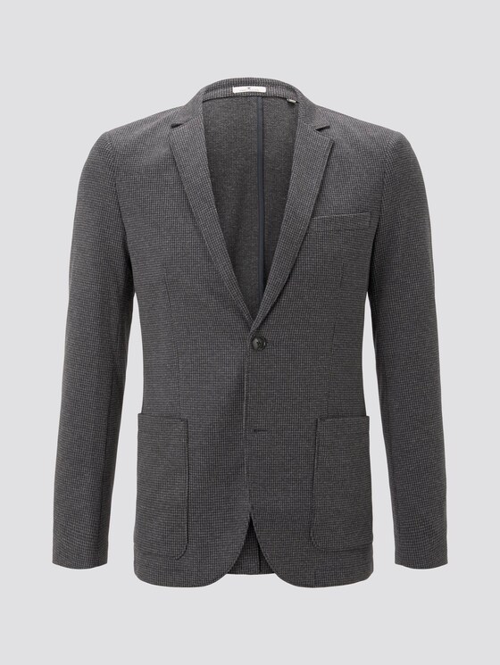 Jersey Sakko mit feinem Hahnentrittmuster - Männer - navy houndstooth Jersey Sakko mit feinem Hahnentrittmuster - Männer - navy houndstooth - 7 - TOM TAILOR