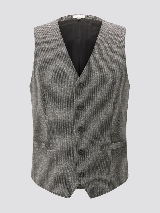 Anzugweste mit Hahnentrittmuster - Männer - grey houndstooth Anzugweste mit Hahnentrittmuster - Männer - grey houndstooth - 7 - TOM TAILOR