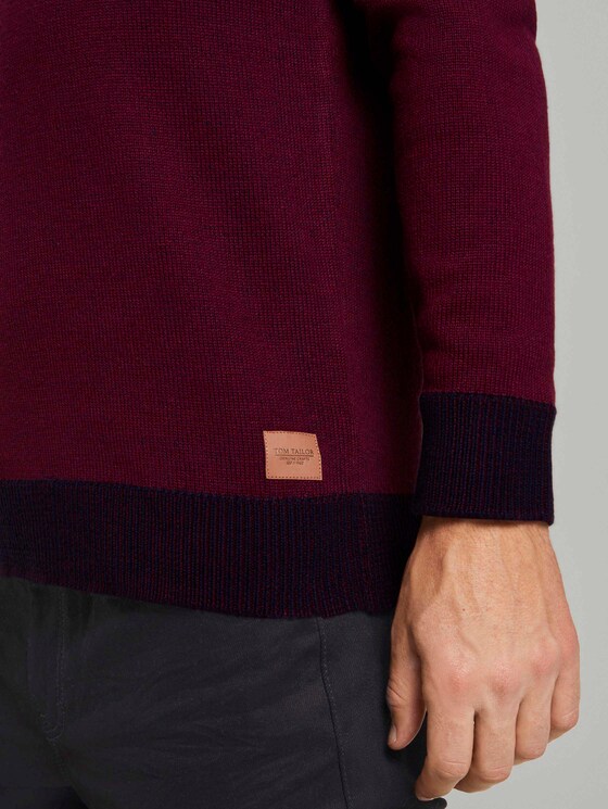 Melierter Strickpullover - Männer - Gipsy Purple Melierter Strickpullover - Männer - Gipsy Purple - 10 - TOM TAILOR