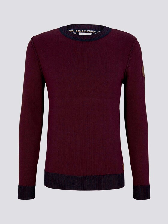Melierter Strickpullover - Männer - Gipsy Purple Melierter Strickpullover - Männer - Gipsy Purple - 7 - TOM TAILOR