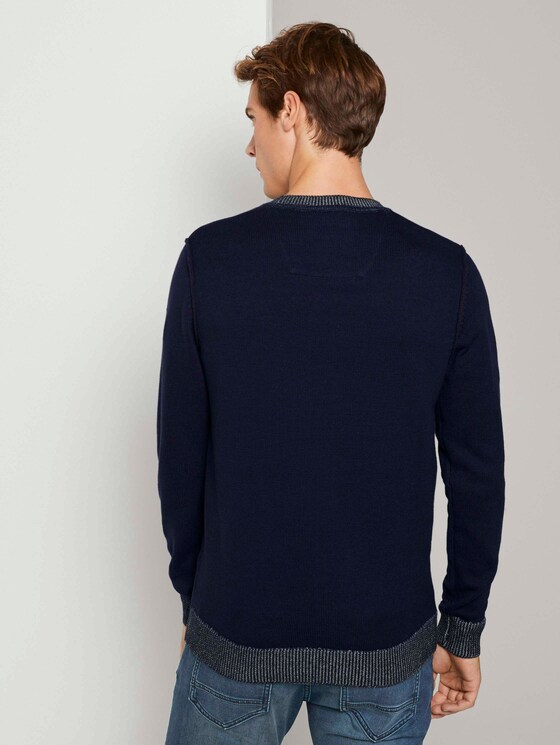 Melierter Strickpullover - Männer - blue Melierter Strickpullover - Männer - blue - 2 - TOM TAILOR