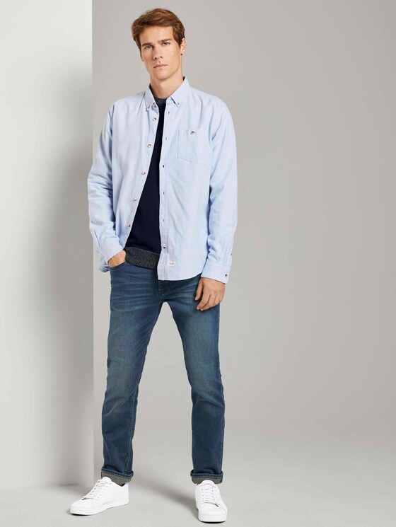 Melierter Strickpullover - Männer - blue Melierter Strickpullover - Männer - blue - 3 - TOM TAILOR