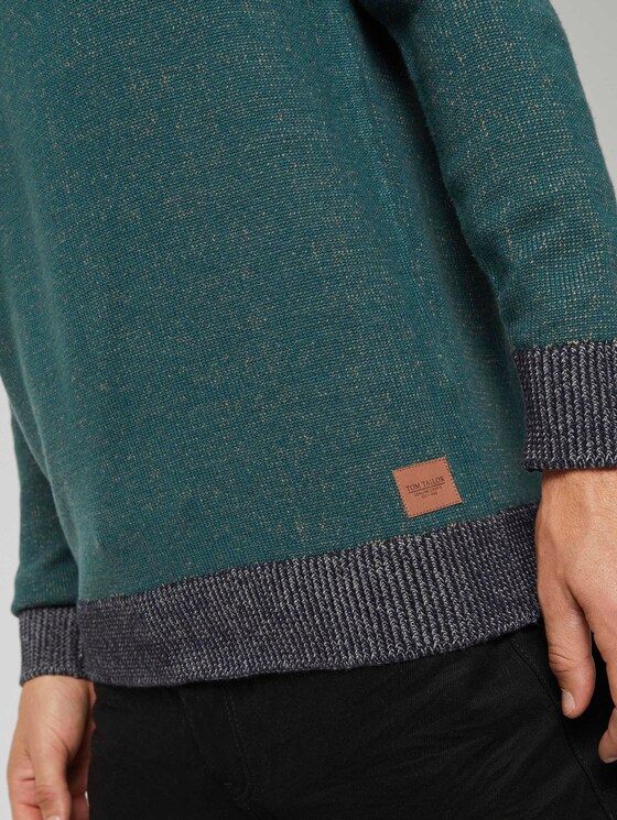 Melierter Strickpullover - Männer - Stroke Green Melierter Strickpullover - Männer - Stroke Green - 10 - TOM TAILOR