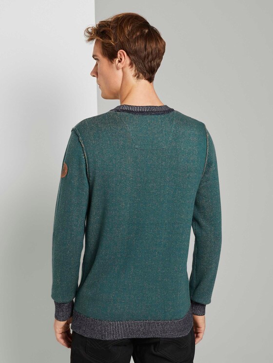 Melierter Strickpullover - Männer - Stroke Green Melierter Strickpullover - Männer - Stroke Green - 2 - TOM TAILOR