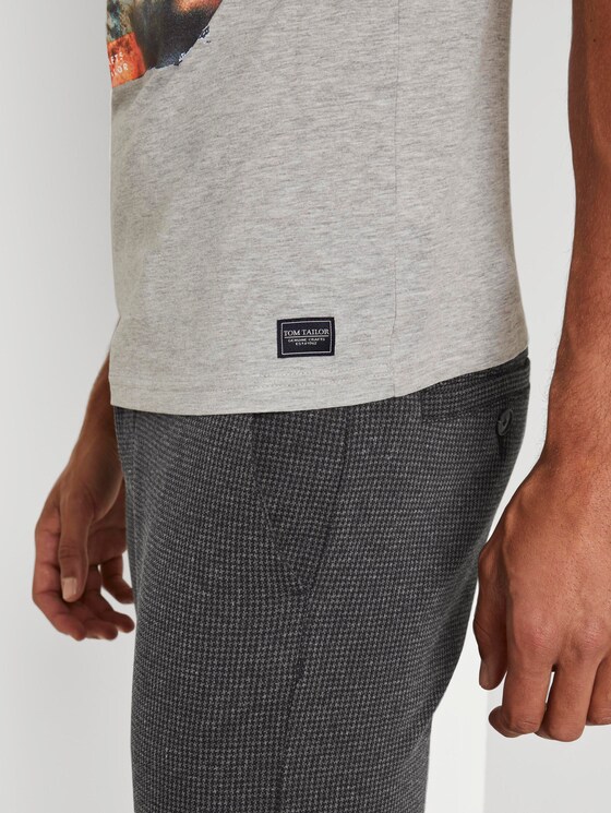 T-Shirt mit Fotoprint - Männer - Light Stone Grey Melange T-Shirt mit Fotoprint - Männer - Light Stone Grey Melange - 10 - TOM TAILOR