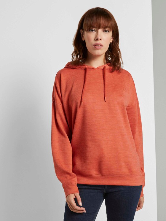 Basic Oversized Hoodie - Frauen - burnt coral Basic Oversized Hoodie - Frauen - burnt coral - 1 - TOM TAILOR Denim