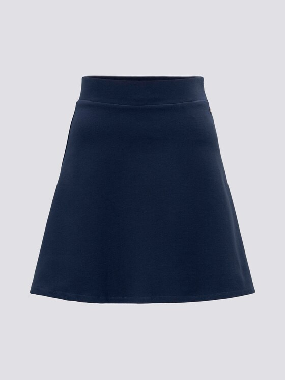 Ausgestellter Minirock mit Struktur - Frauen - Real Navy Blue Ausgestellter Minirock mit Struktur - Frauen - Real Navy Blue - 7 - TOM TAILOR Denim