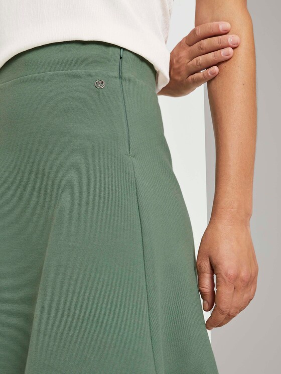 Ausgestellter Minirock mit Struktur - Frauen - vintage green Ausgestellter Minirock mit Struktur - Frauen - vintage green - 9 - TOM TAILOR Denim