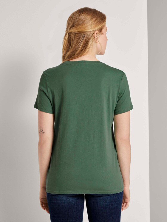 T-Shirt mit Streifenprint - Frauen - vintage green T-Shirt mit Streifenprint - Frauen - vintage green - 2 - TOM TAILOR Denim