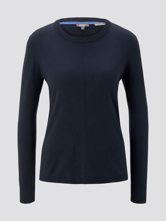 Lockerer Strickpullover - Frauen - Sky Captain Blue Lockerer Strickpullover - Frauen - Sky Captain Blue - 7 - Mine to five