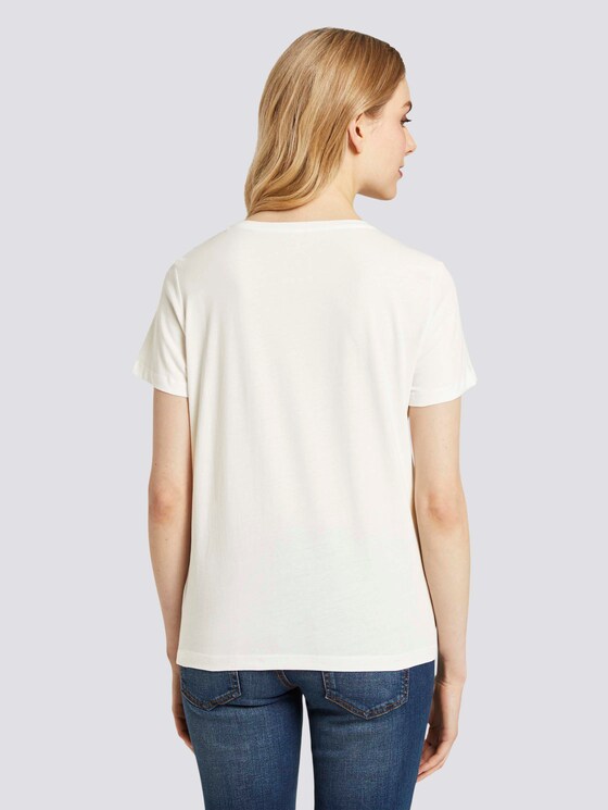 T-Shirt mit Print - Frauen - Dove White T-Shirt mit Print - Frauen - Dove White - 2 - TOM TAILOR