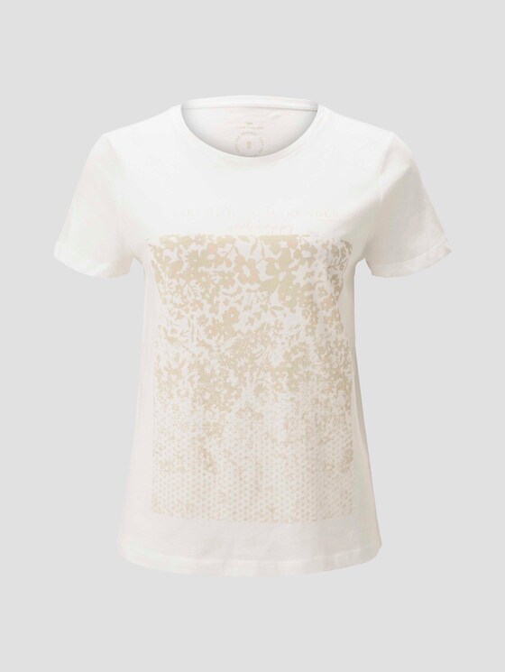 T-Shirt mit Print - Frauen - Dove White T-Shirt mit Print - Frauen - Dove White - 7 - TOM TAILOR